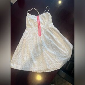 Lilly Pulitzer size 8 dress.  Rare style. Embroidered Swiss dot